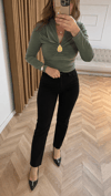 Kesik Paça Zara Model Jean-Siyah