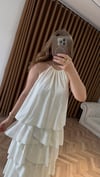 Luna Kat Kat Maxi Elbise-Soft Sarı