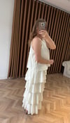 Luna Kat Kat Maxi Elbise-Soft Sarı