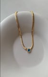 Nazar Boncuklu Gold Zincir Kolye