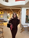 Pinterest Kahve Renk 3'lü Triko Takım