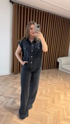 Premium Dökümlü İkili Takım -Antrasit Siyahı