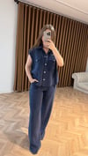 Premium Dökümlü İkili Takım-Lacivert