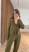 Z.ra Model Yelekli Takım-Haki