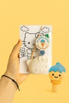 10'lu Hello Kitty Al Boya Oyna Seti - Seramik Boyama Aktivite Paketi