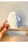 Boyanabilir Aslan Biblo | Güç ve Bereket Sembolü | Dekoratif Beton Obje