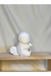 Boyanabilir Squirtle Figürü – Pokemon Beton Boyama Heykeli | Çiçek Tutan Sevimli Model