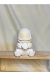 Boyanabilir Squirtle Figürü – Pokemon Beton Boyama Heykeli | Çiçek Tutan Sevimli Model