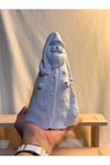 Çantalı Santa Noel Baba Biblo – 20 cm Seramik Dekoratif Figür