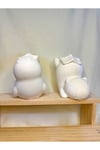 Capybara Kitap Tutucu 2’li Set | Dekoratif Beton Bookend 11 cm