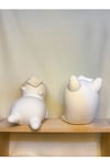 Capybara Kitap Tutucu 2’li Set | Dekoratif Beton Bookend 11 cm