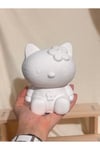 Çiçekli Hello Kitty Biblo – Boyanabilir Dekoratif Figür