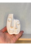 İkili Minimal Seramik Kalemlik & Saksı | Modern Dekoratif Obje | 10 cm Yükseklik – 8 cm İç Derinlik