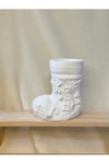 Kabartmalı Yılbaşı Çorap Saksı / Mini Kalemlik