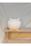 Kirpi Saksı / Kalemlik – 9x7 cm Boyanabilir Güçlendirilmiş Beton Saksı