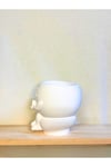 Komik Baba Karakteri Kalemlik Boyanabilir Beton Tozu Dekoratif Saksı Organizer