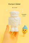 Kurşun Asker Boyanabilir Biblo – 12 cm | Atölye & Hobi İçin Özel Tasarım