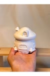 Şirinler Evi Seramik Saksı/kutu | Boyanabilir Çocuk Odası Dekor