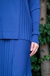 Missa - Rayon Soğuk İp Şerit Takım Saks
