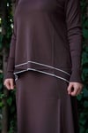 Missa - Rayon Soğuk İp Vale Takım Kahve