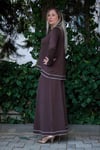 Missa - Rayon Soğuk İp Vale Takım Kahve