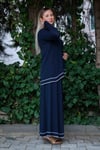 Missa - Rayon Soğuk İp Vale Takım Lacivert