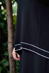 Missa - Rayon Soğuk İp Vale Takım Siyah