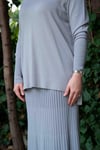 Missa - Triko Rayon Soğuk İplik Asmin Takım Gri