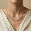 Balıksırtı Kalın Kolye - 14k Altın Rengi Kaplama, 50 cm