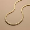 Balıksırtı Kalın Kolye - 14k Altın Rengi Kaplama, 60 cm / 7 mm