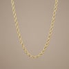 Burgu Zincir Kolye  - 14k Altın Kaplama - 55 cm (4 mm)