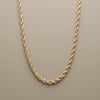 Burgu Zincir Kolye  - 14k Altın Kaplama - 55 cm (3 mm)