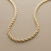 Burgu Zincir Kolye  - 14k Altın Kaplama - 50 cm (3 mm)