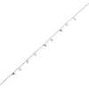 Çok Renkli Zirkon Taşlı Çelik Halhal  - Gümüş Rengi Kaplama - 20+5 cm