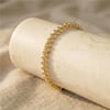 Dorikalı Top Boncuklu Bileklik - 14K Altın Rengi Kaplama, 17+3 cm