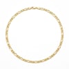 Figaro Zincir Kolye  - 14k Altın Kaplama - 50 cm (5 mm)