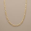 Figaro Zincir Kolye  - 14k Altın Kaplama - 50 cm (5 mm)