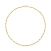 Figaro Zincir Kolye  - 14k Altın Kaplama - 50 cm (3 mm)