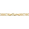 Figaro Zincir Kolye  - 14k Altın Kaplama - 50 cm (5 mm)