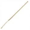 Halkalı Zincir Bileklik - 14k Altın Rengi Kaplama, 19+4 cm
