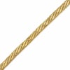 İtalyan Dokuma Hasır Bileklik - 14k Altın Kaplama - 19 cm