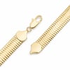 Kalın Hasır Zincir Çelik Bileklik - 14K Altın Kaplama - 19 cm