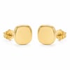 Kare Sade Küpe - 14K Altın Kaplama - 1 cm