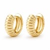Kordon Halka Küpe - 14K Altın Kaplama - 2 cm