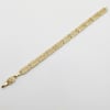 Labirent Grek Model Zirkon Taşlı Bileklik - 14K Altın Rengi Kaplama, 16+2 cm