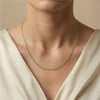 Sade Zincir Kolye - 14k Altın Rengi Kaplama, 45 cm