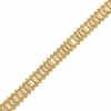 Silindir Örme Hasır Bileklik - 14K Altın Kaplama - 17 cm