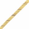 Sıralı Zirkon Taşlı Zincir Bileklik - 14k Altın Kaplama - 17+1 cm