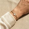 Yonca Figürlü Zincir Bileklik - 14k Altın Rengi Kaplama, 16+3 cm