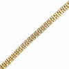 Zirkon Taşlı İtalyan Bileklik - 14k Altın Kaplama - 17+1 cm